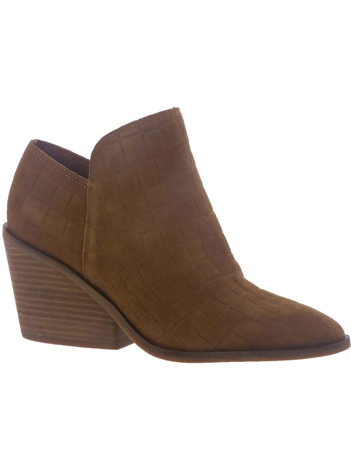 Saucie Womens Comfort Insole Pointed Toe Ankle Boots