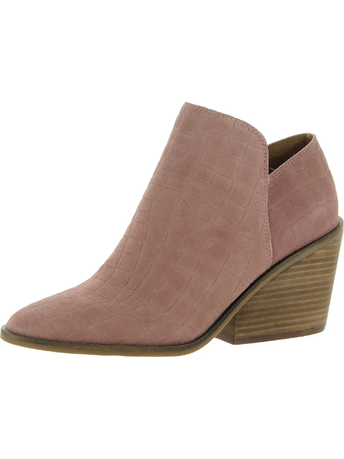 Saucie Womens Comfort Insole Pointed Toe Ankle Boots