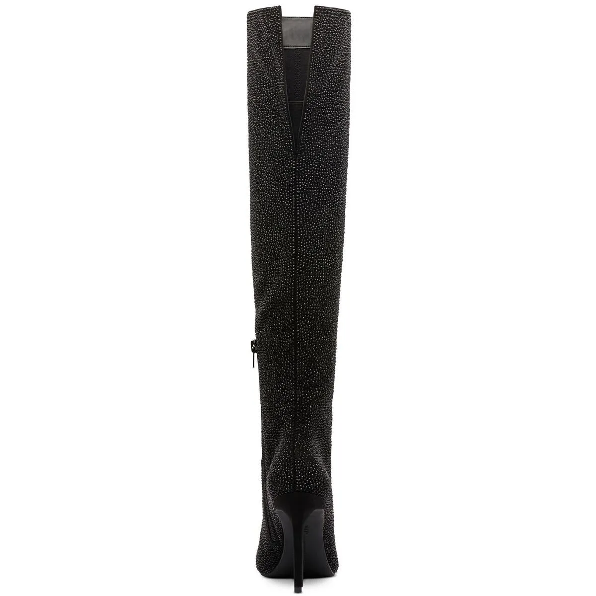 Saveria Womens Rhinestone Tall Over-The-Knee Boots