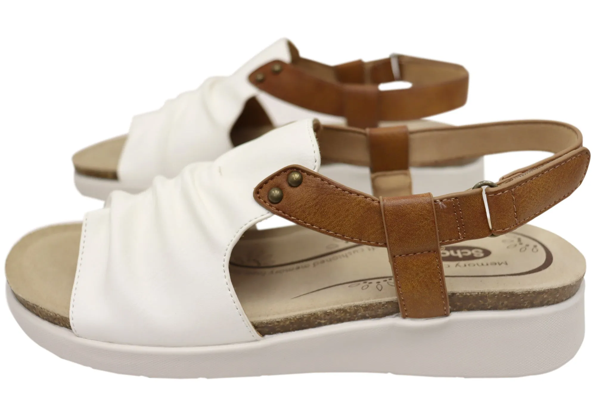 Scholl Orthaheel Tyler Womens Comfortable Sandals Scholl Orthaheel Shoes