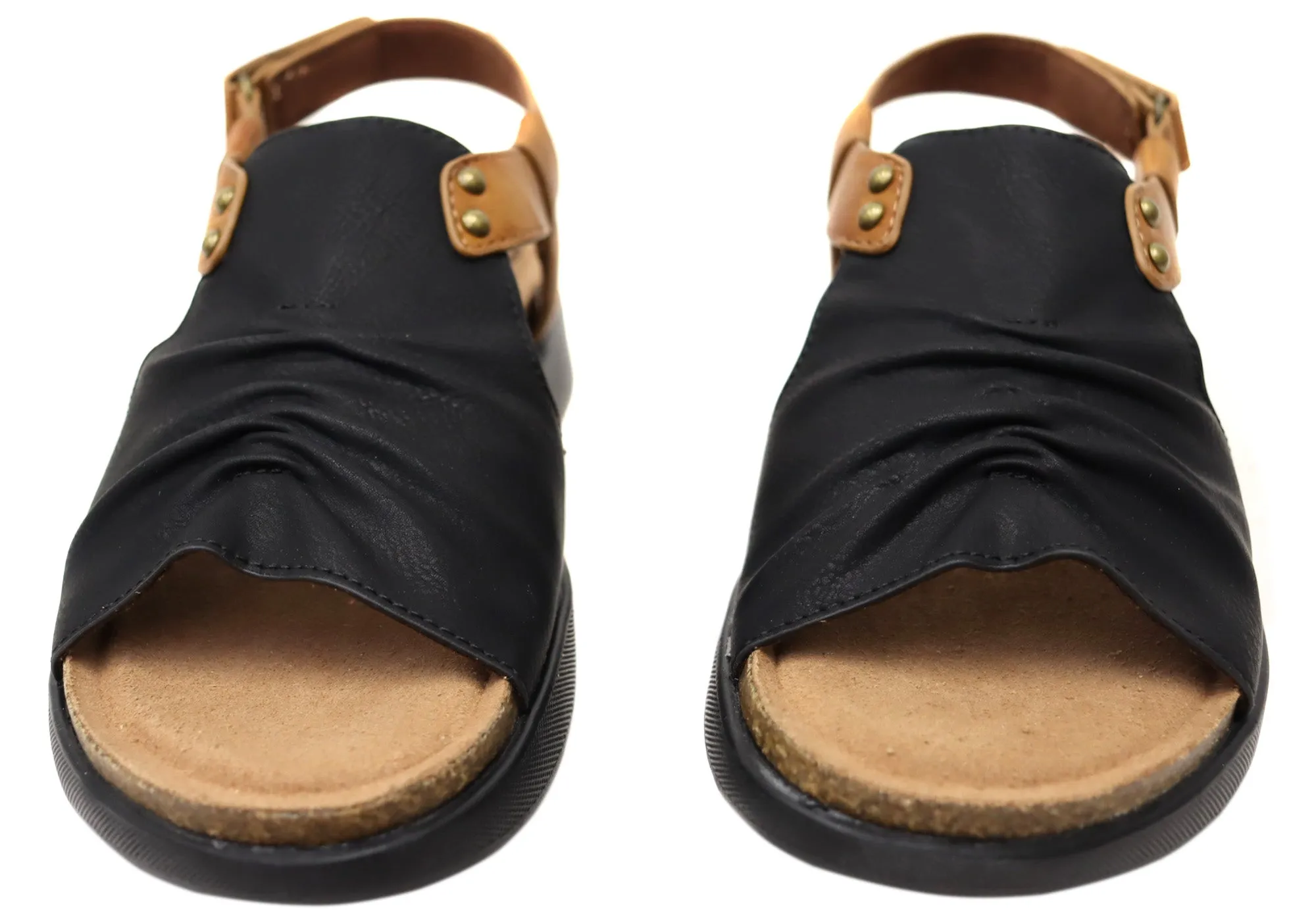 Scholl Orthaheel Tyler Womens Comfortable Sandals Scholl Orthaheel Shoes