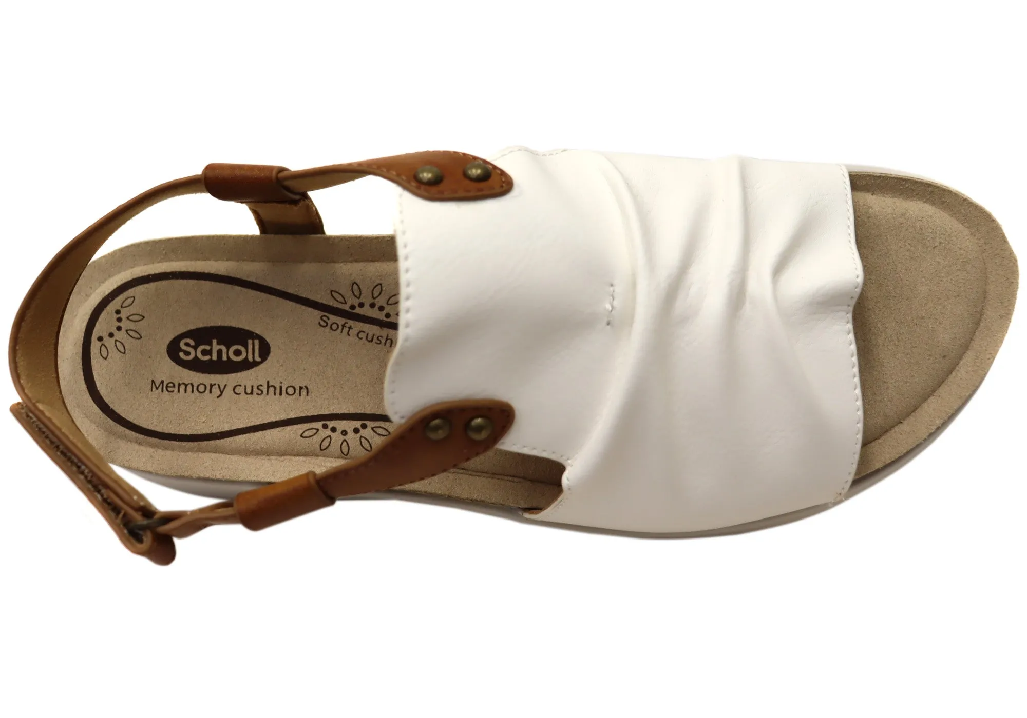 Scholl Orthaheel Tyler Womens Comfortable Sandals Scholl Orthaheel Shoes