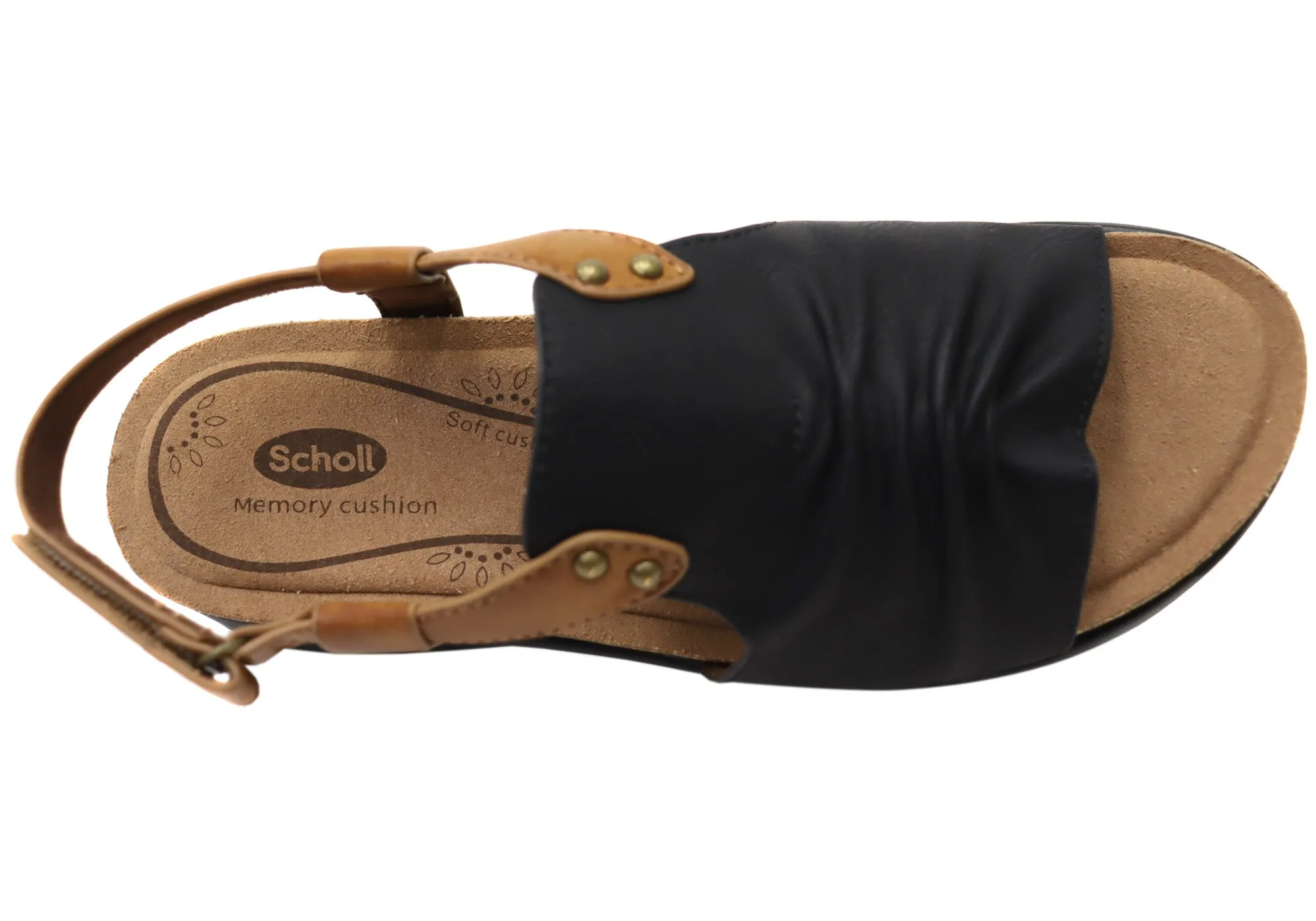 Scholl Orthaheel Tyler Womens Comfortable Sandals Scholl Orthaheel Shoes