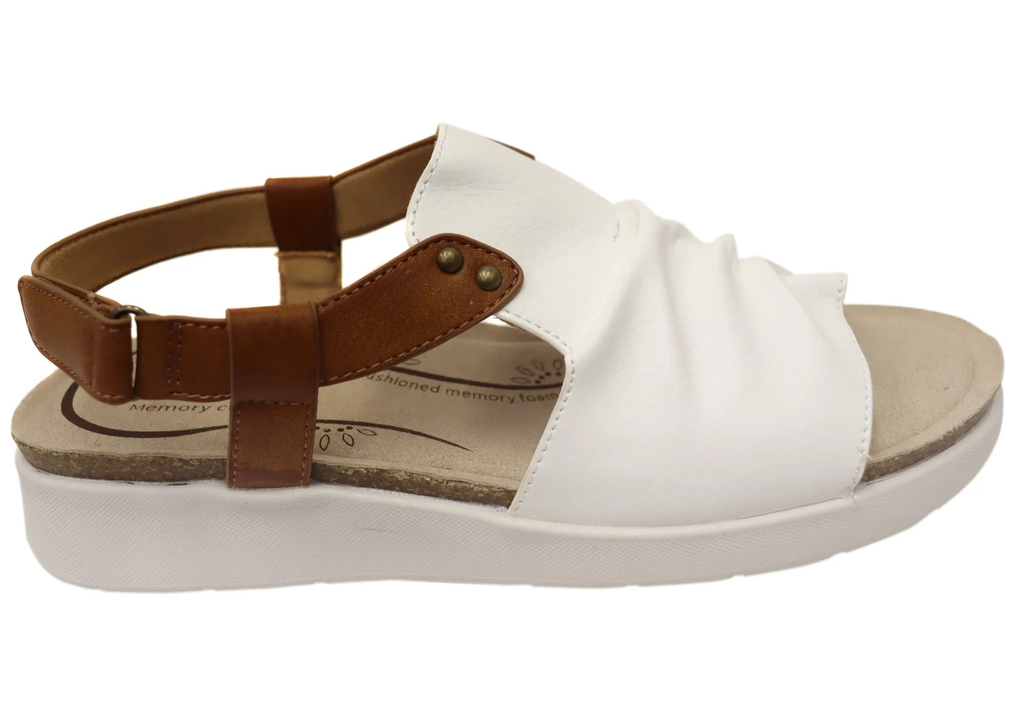 Scholl Orthaheel Tyler Womens Comfortable Sandals Scholl Orthaheel Shoes