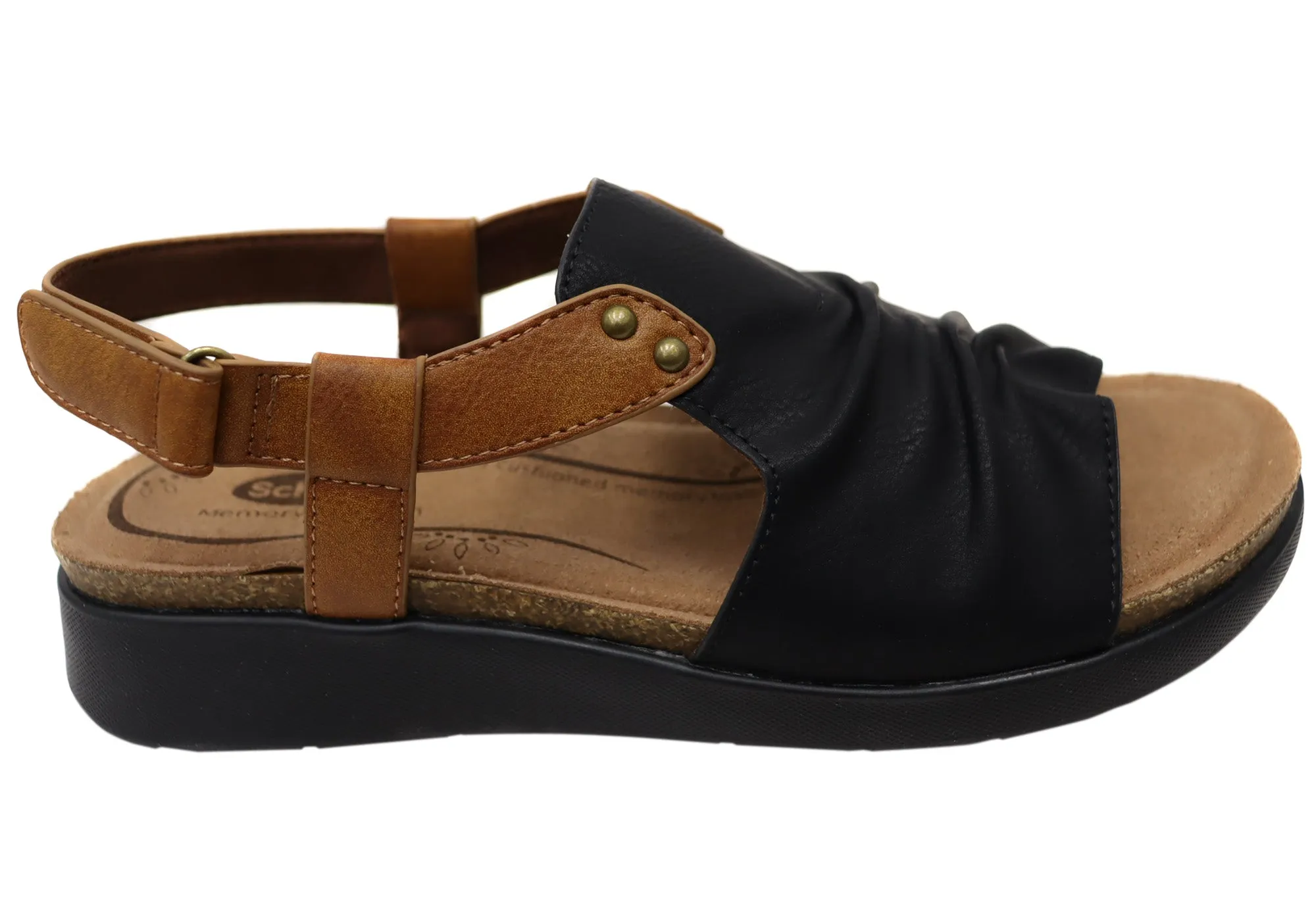 Scholl Orthaheel Tyler Womens Comfortable Sandals Scholl Orthaheel Shoes