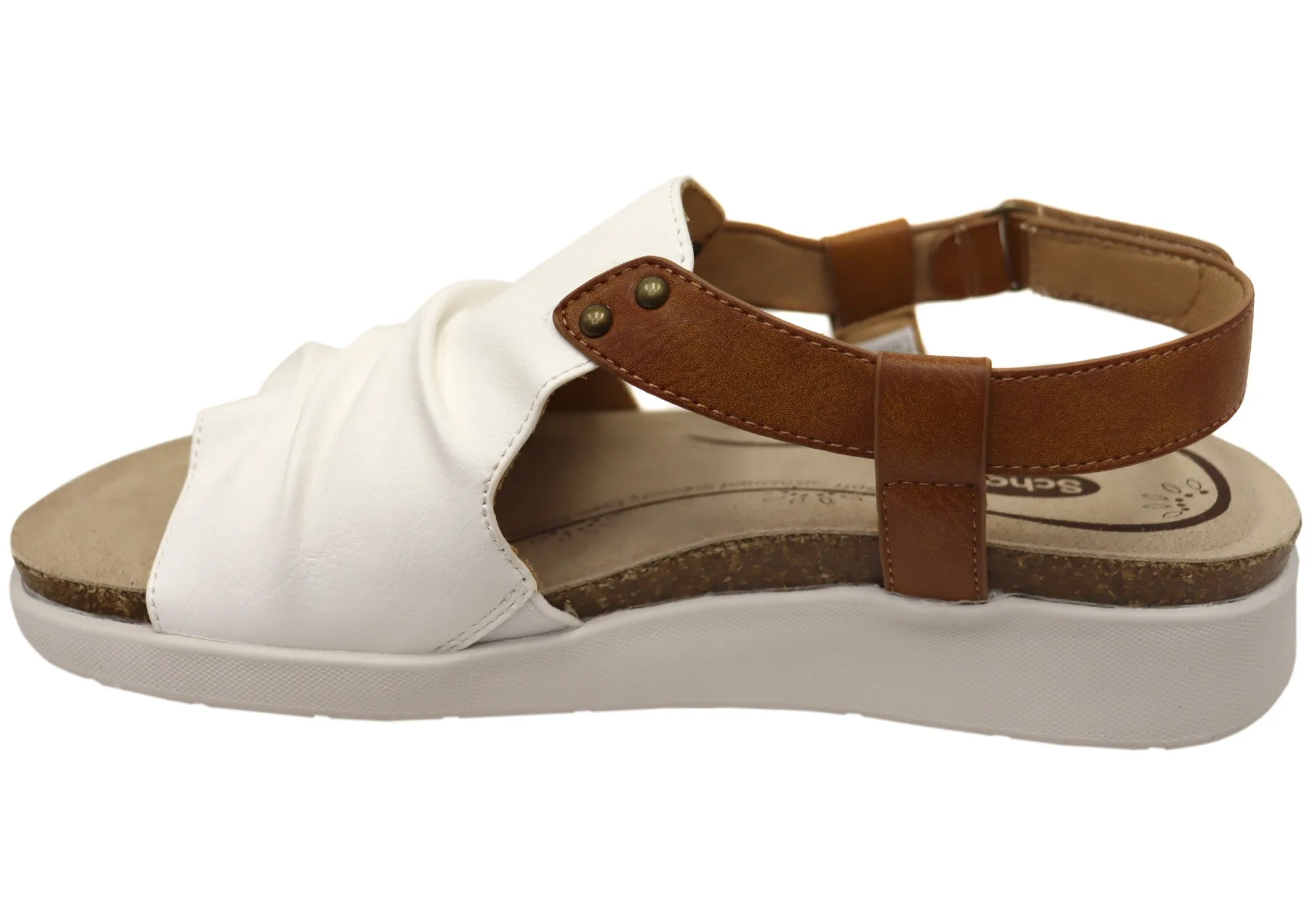 Scholl Orthaheel Tyler Womens Comfortable Sandals Scholl Orthaheel Shoes