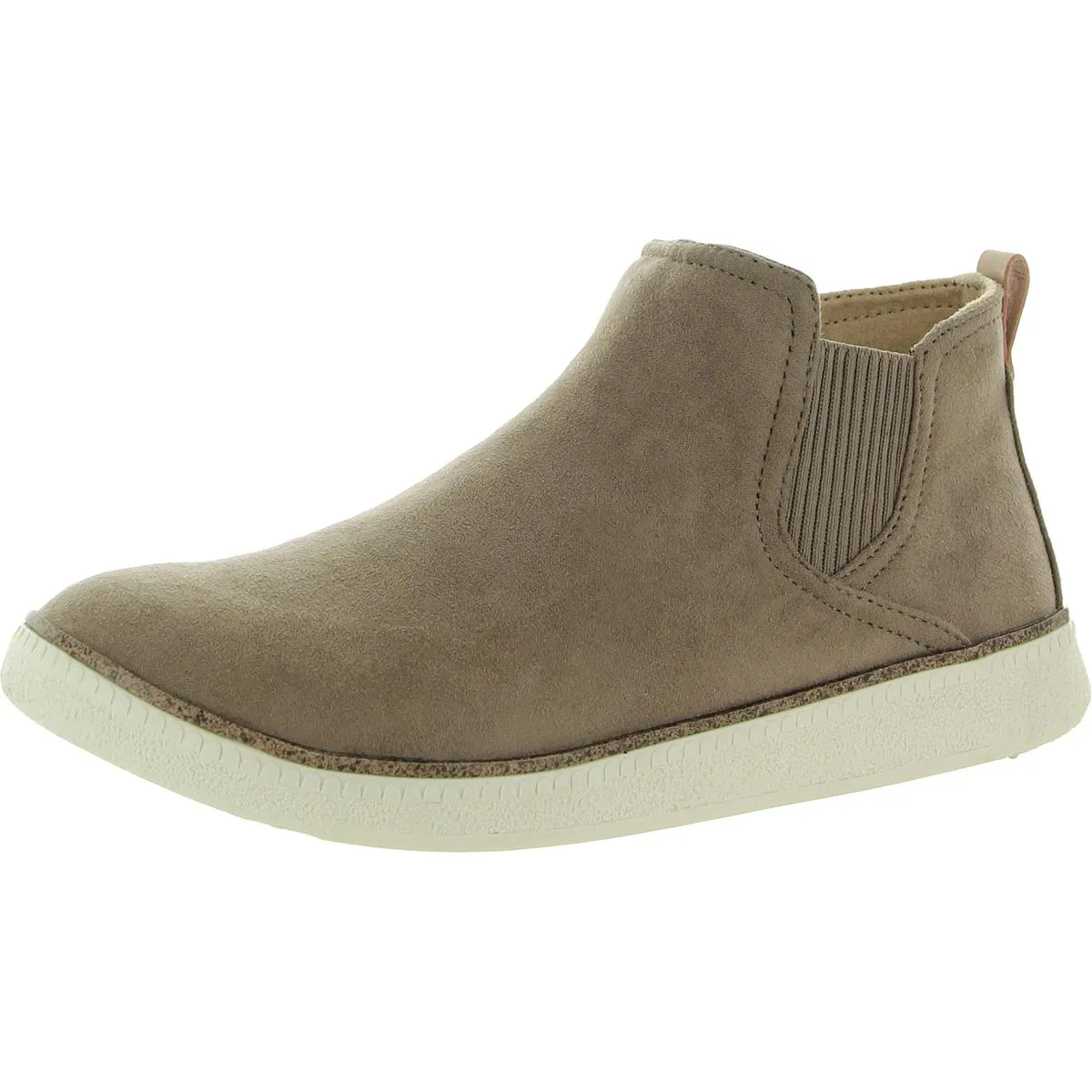 See Me Womens Faux Suede Slip On Ankle Boots