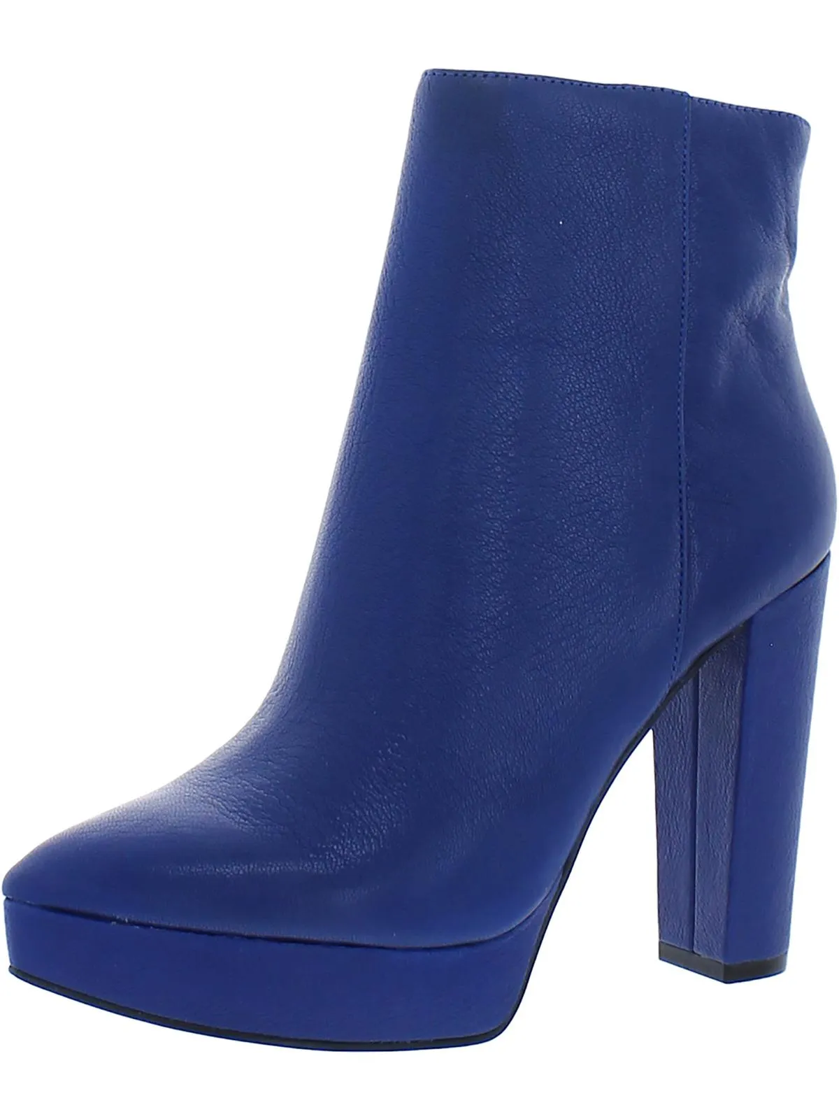 Selmie Womens Side Zip Almond toe Ankle Boots