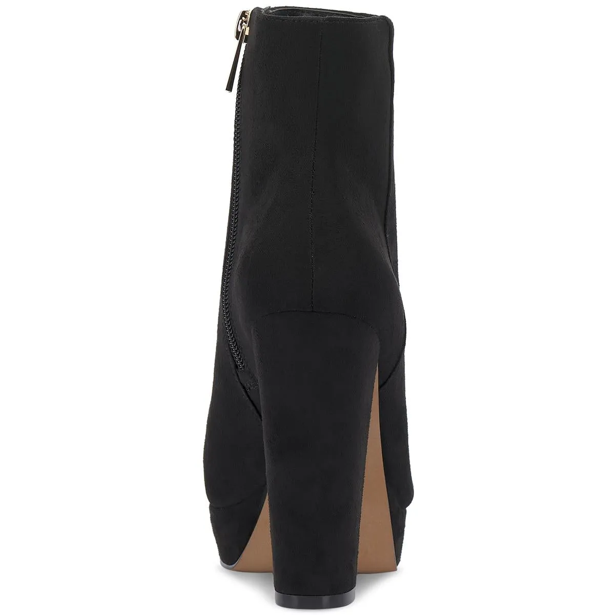 Selmie Womens Side Zip Almond toe Ankle Boots