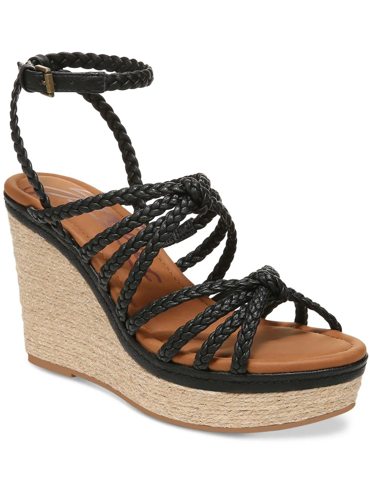 SHANA-ESPAD Womens Suede Wedge Wedge Heels