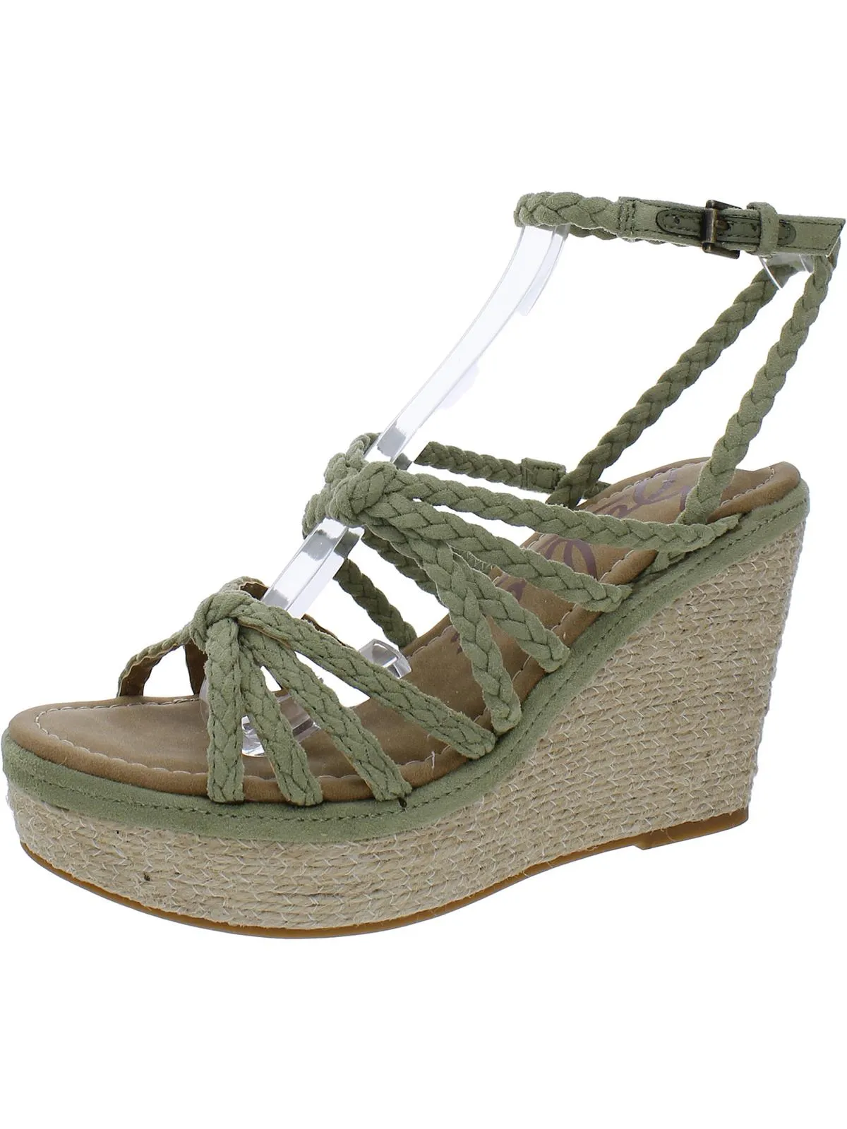 SHANA-ESPAD Womens Suede Wedge Wedge Heels