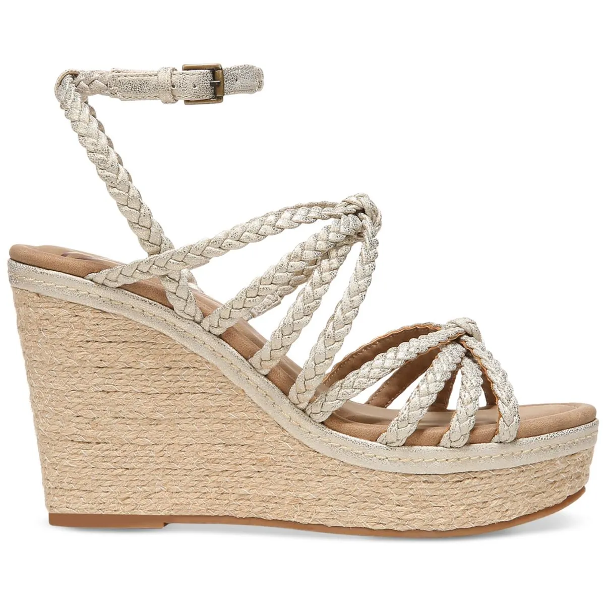 SHANA-ESPAD Womens Suede Wedge Wedge Heels