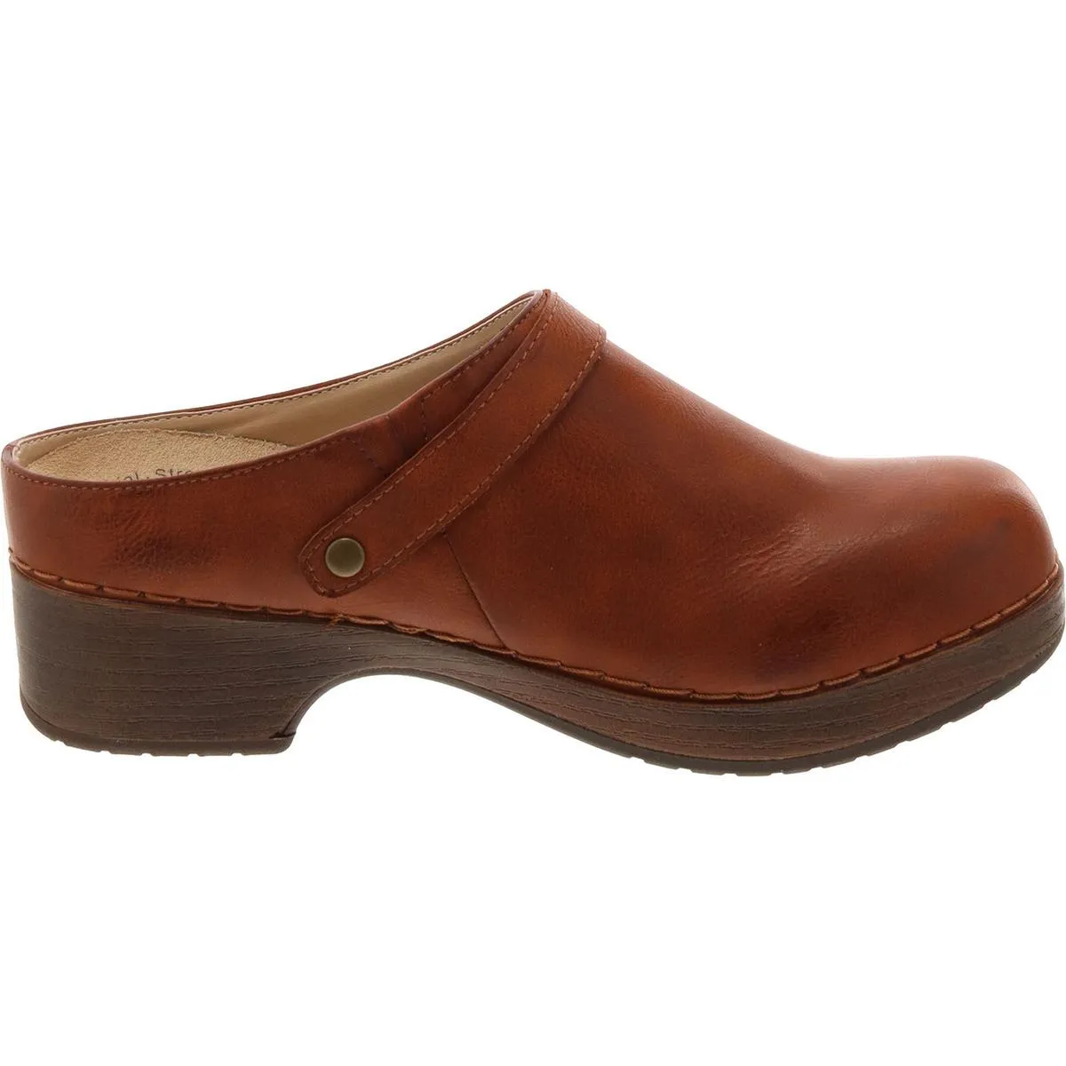 Shira Womens Faux Leather Slip On Clogs