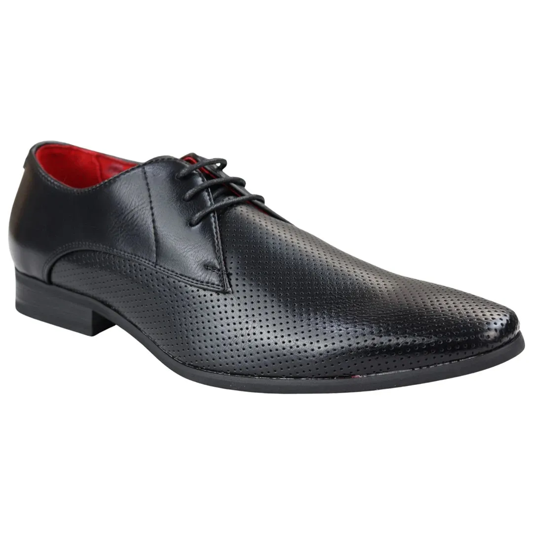 Shoes Smart Formal Perforated Pointed Laced