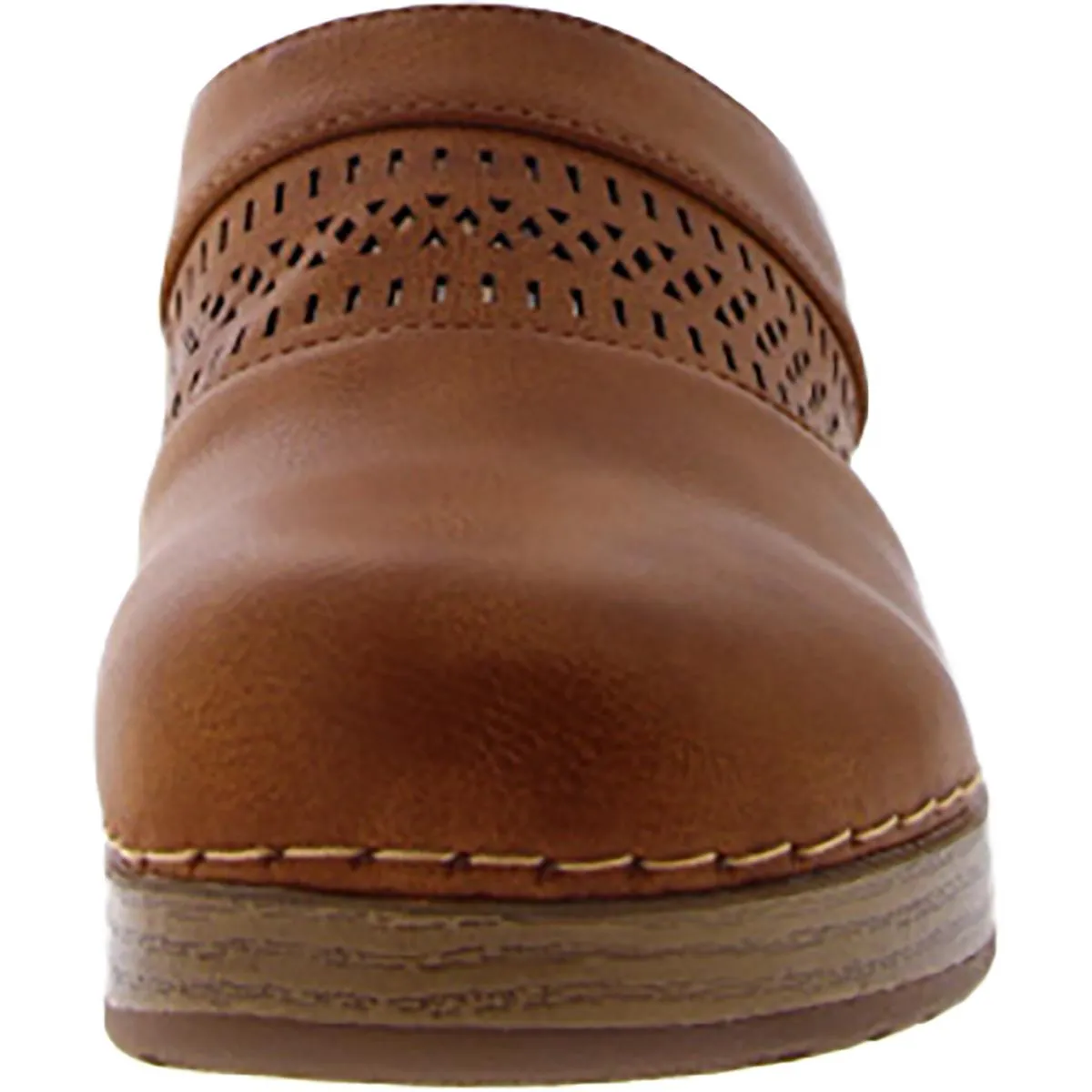 Sidra Womens Faux Leather Slip Resistant Clogs