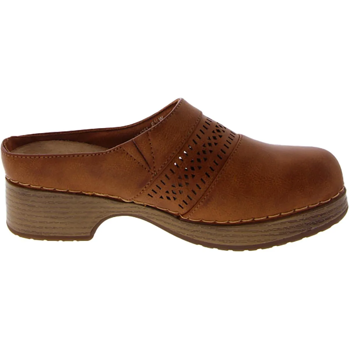 Sidra Womens Faux Leather Slip Resistant Clogs