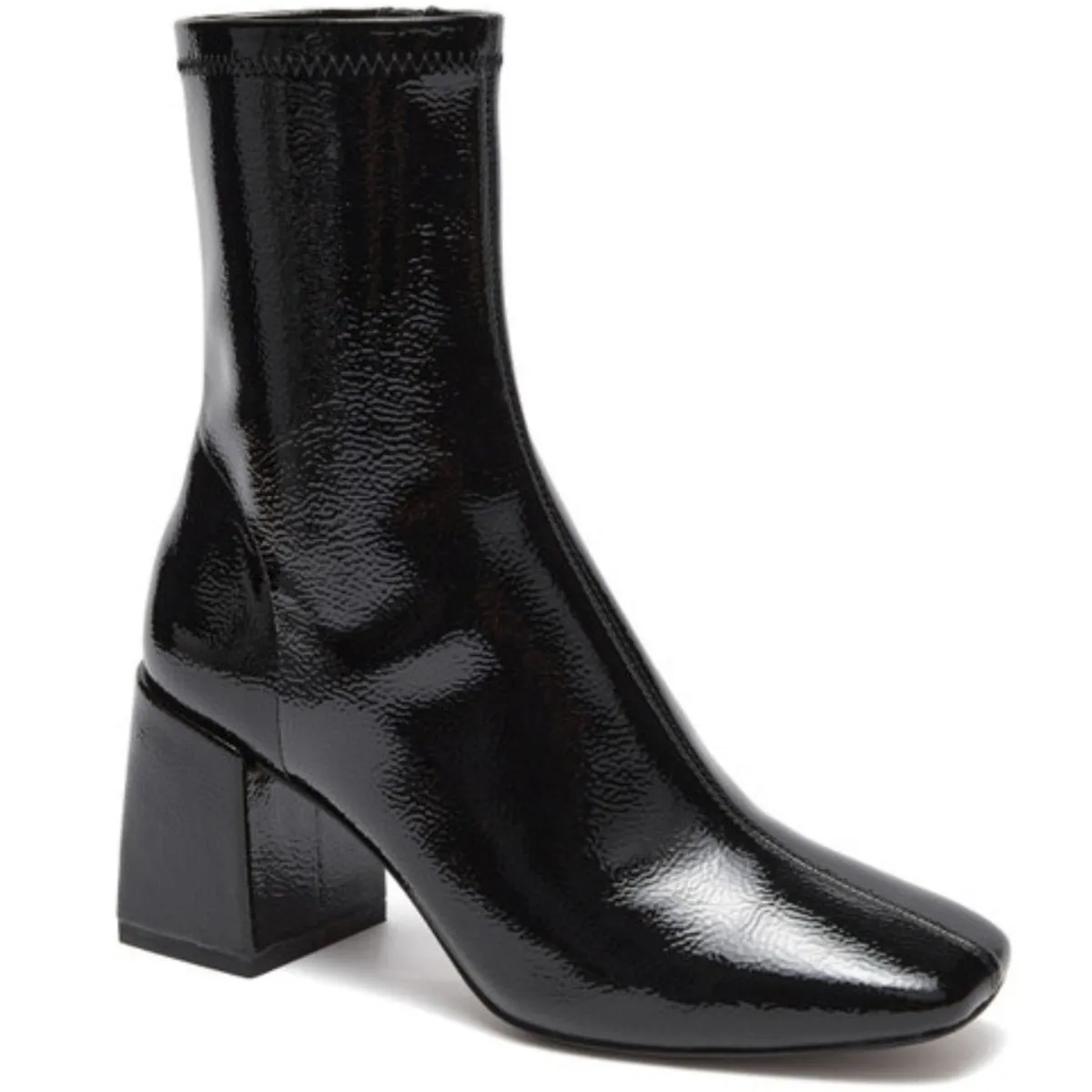 Silent D Women's Carina Black Crinkle Patent