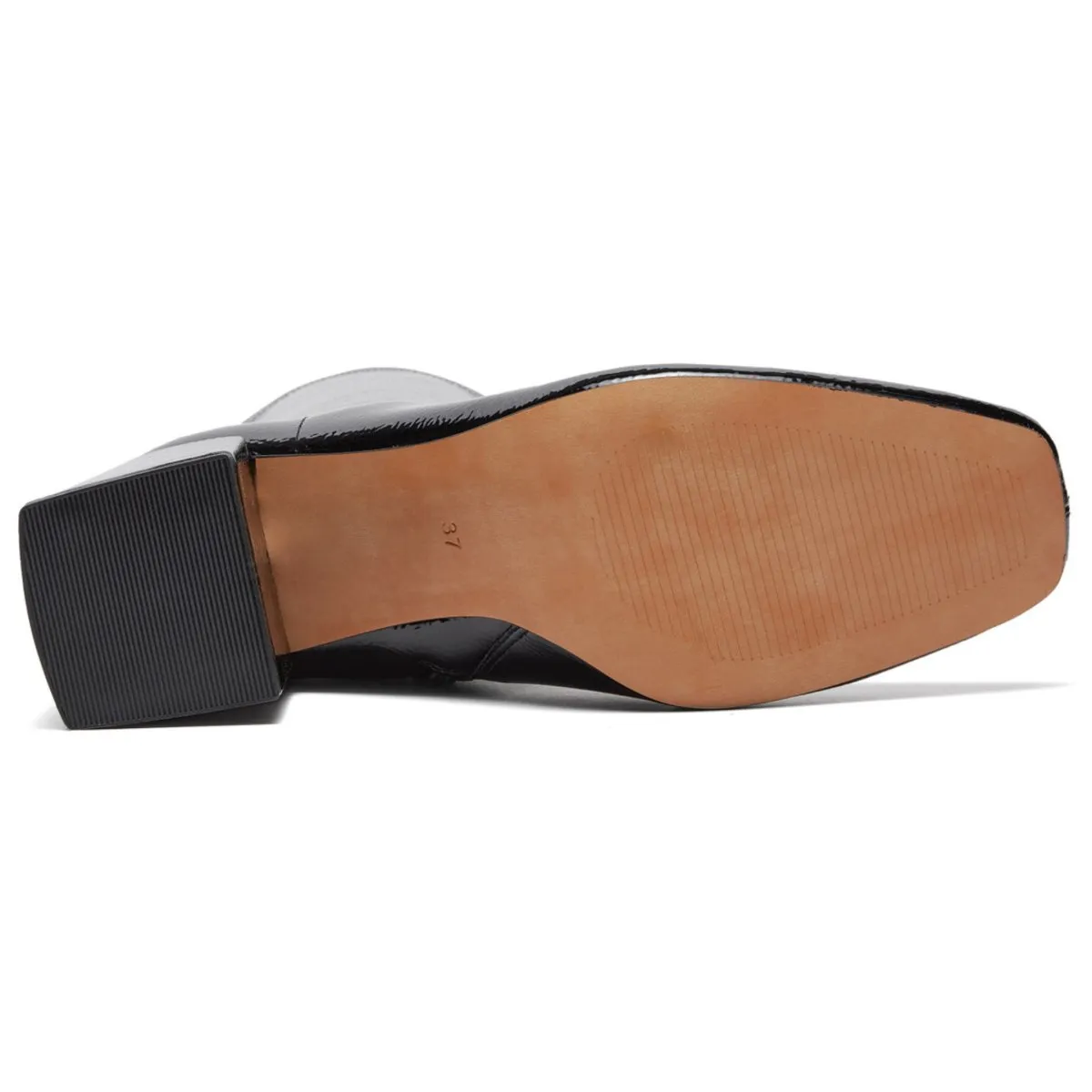 Silent D Women's Carina Black Crinkle Patent