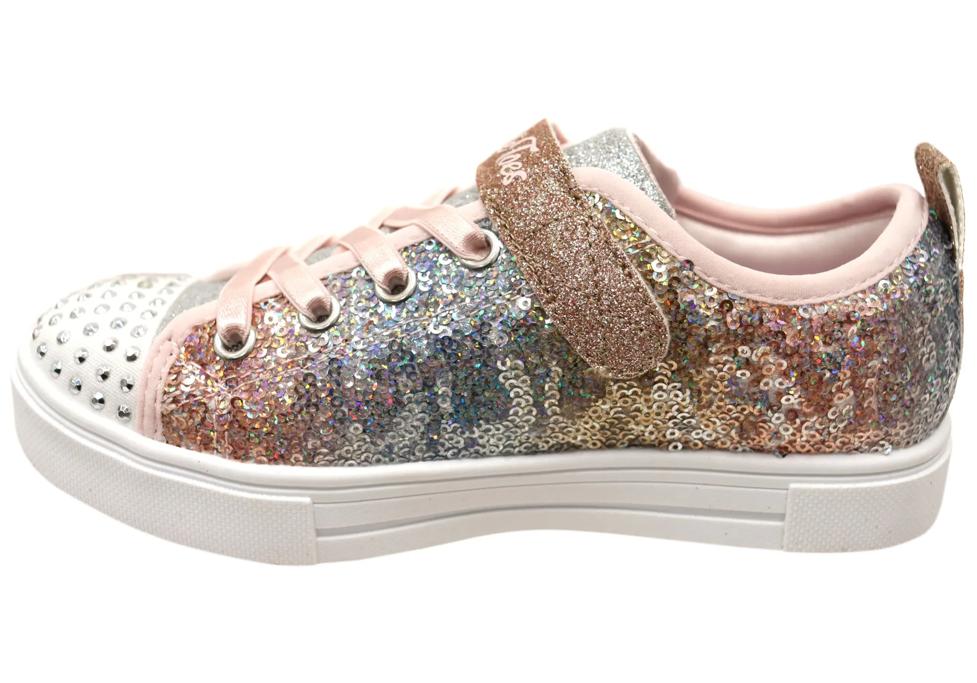 Skechers Kids S Lights Twinkle Sparks Sequin Flash Light Up Shoes Skechers Shoes
