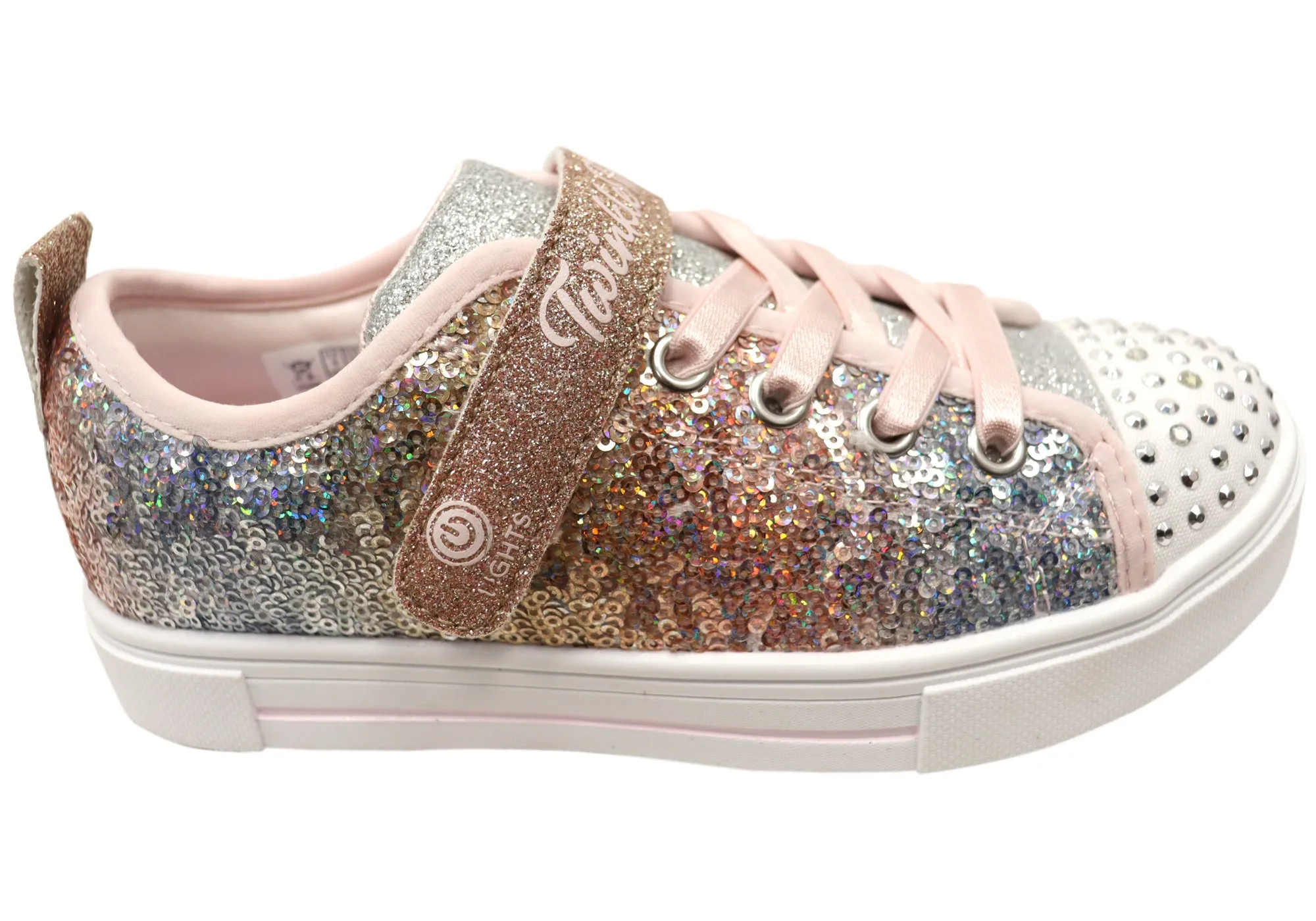 Skechers Kids S Lights Twinkle Sparks Sequin Flash Light Up Shoes Skechers Shoes