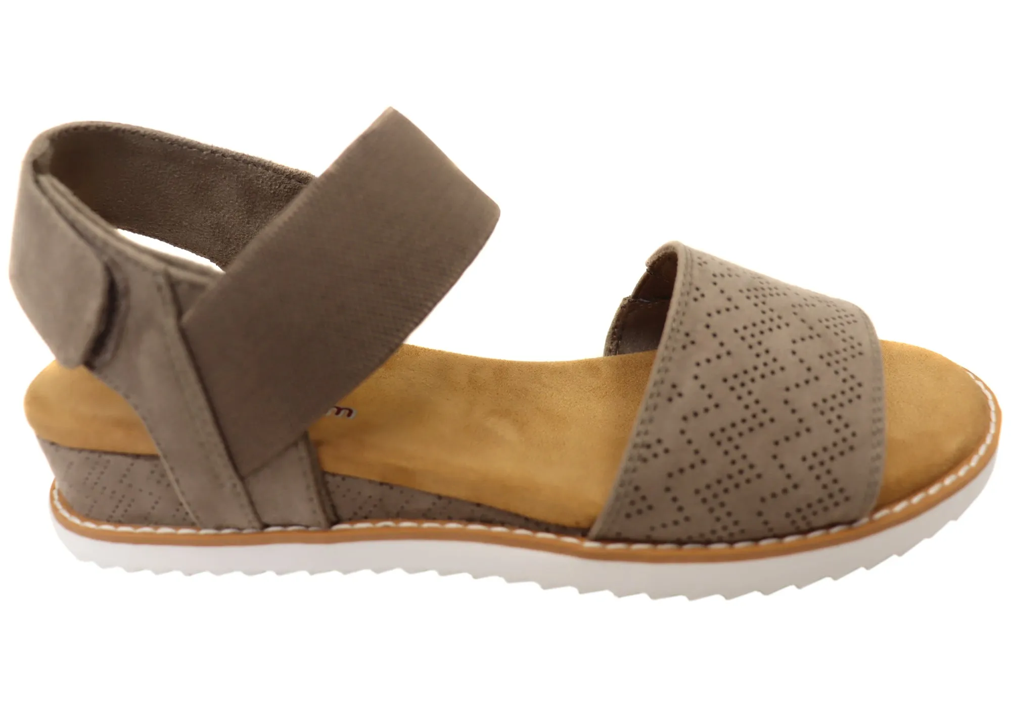 Skechers Womens Bobs Desert Kiss Memory Foam Footbed Sandals Skechers Shoes
