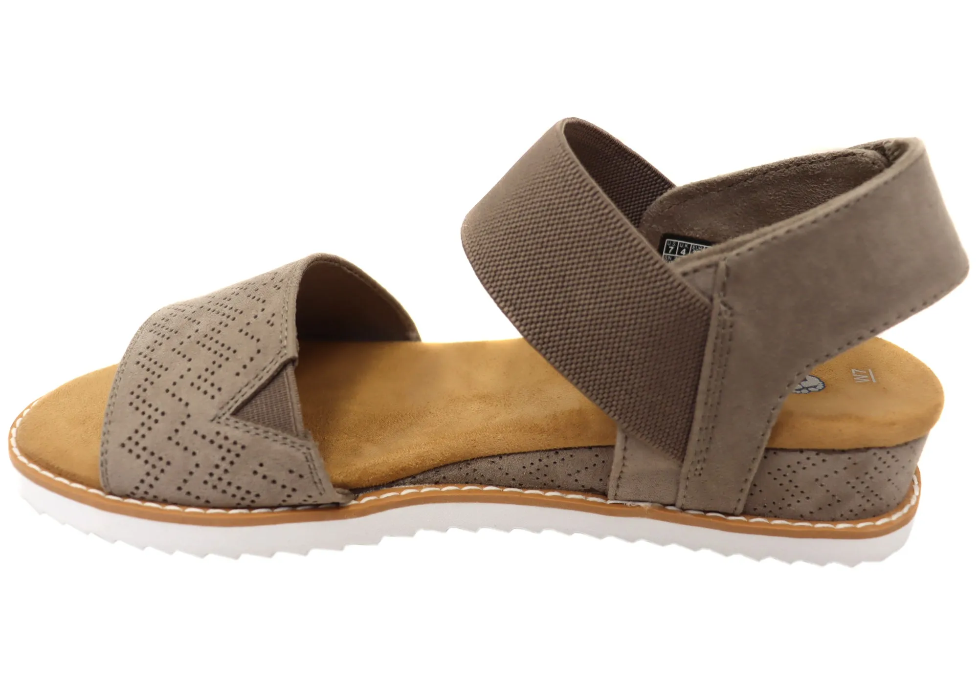 Skechers Womens Bobs Desert Kiss Memory Foam Footbed Sandals Skechers Shoes