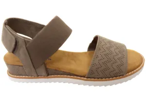 Skechers Womens Bobs Desert Kiss Memory Foam Footbed Sandals Skechers Shoes