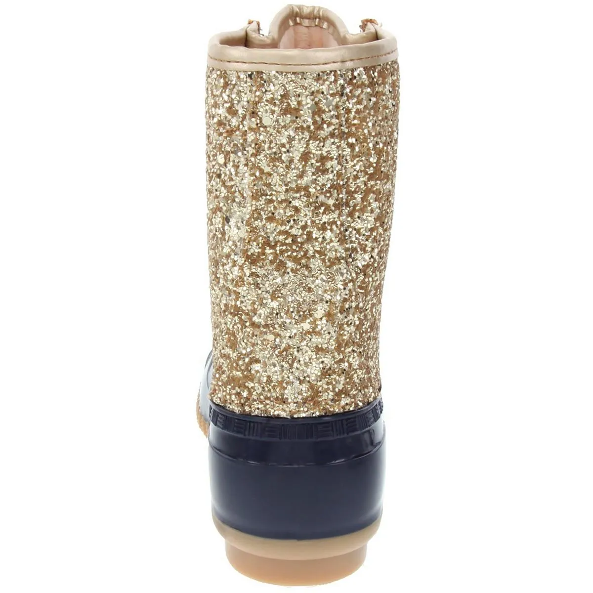 Skipper Womens Glitter Fleece-Lined Combat & Lace-up Boots