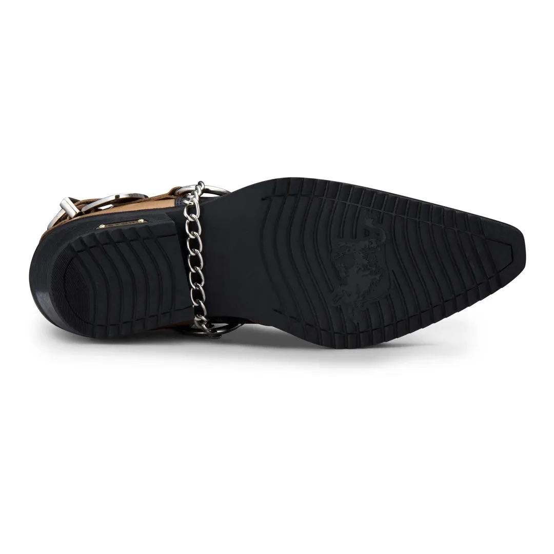 Snake Pattern Leather Wincklepicker Shoes