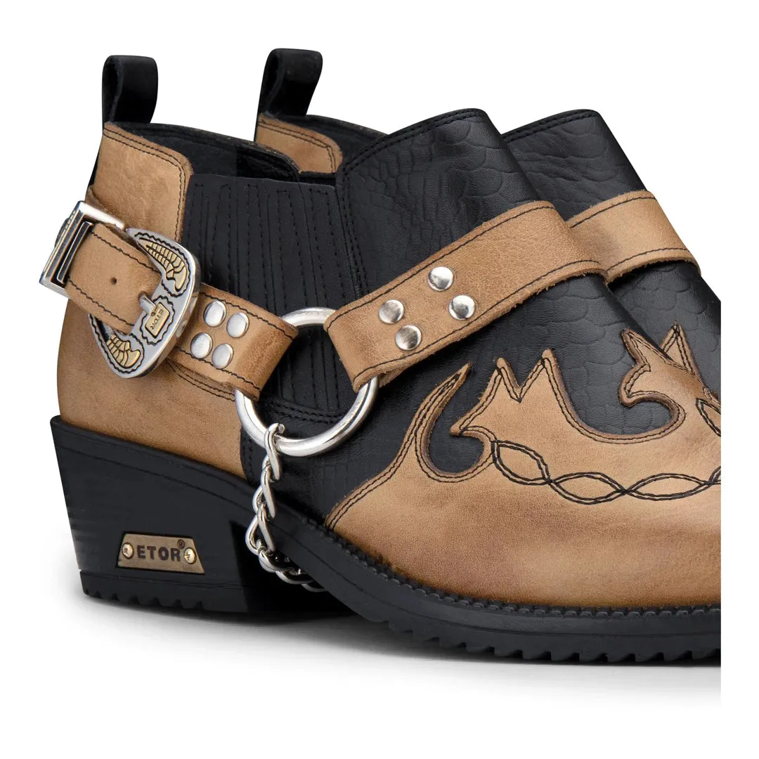 Snake Pattern Leather Wincklepicker Shoes