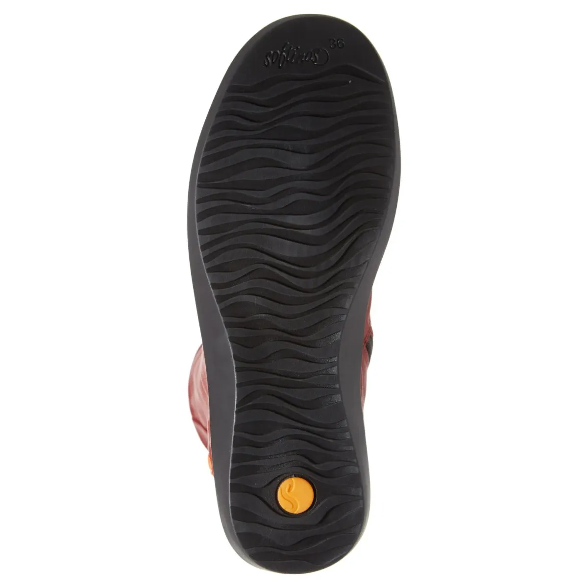 Softinos by Bos & Co Women's Bler550SOF Red Smooth Waterproof