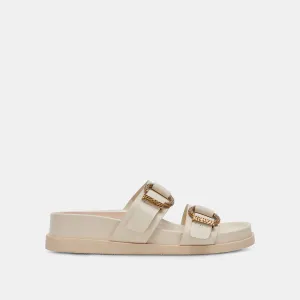 SOYA SANDALS WHITE LEATHER