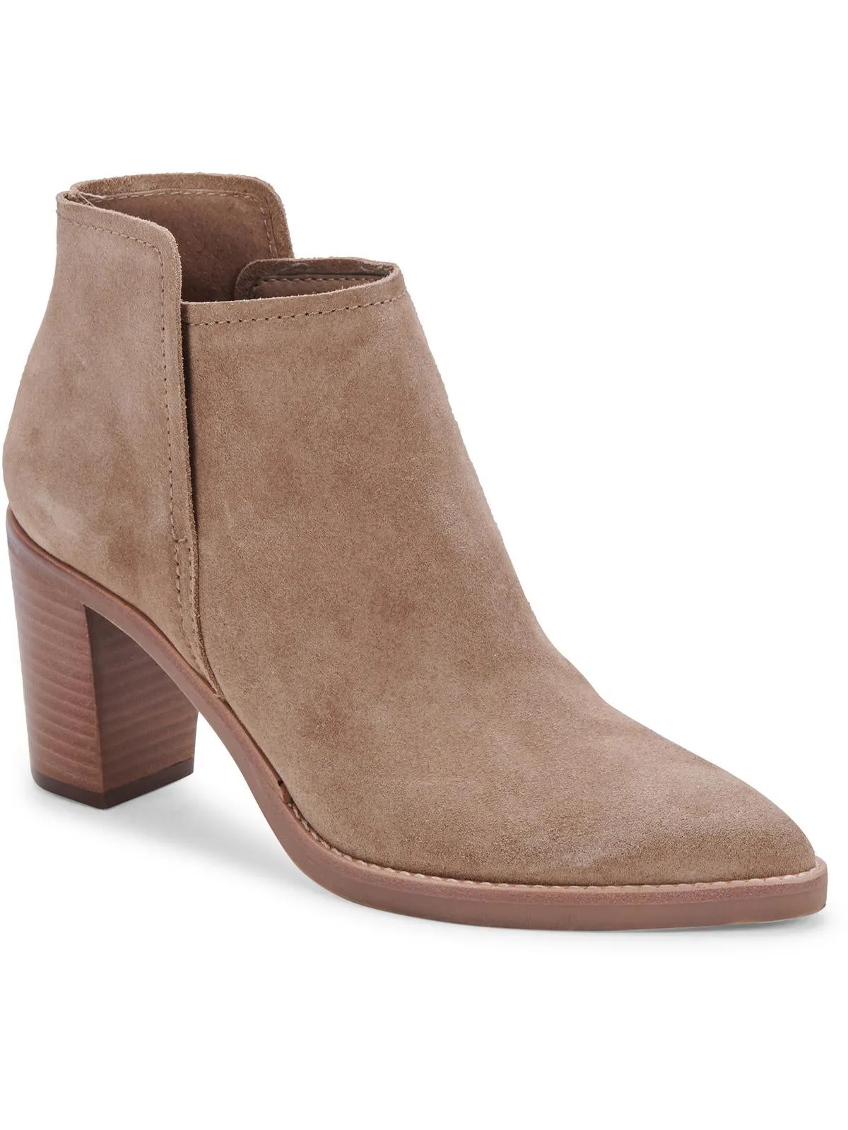 Spade Womens Zipper Leather Ankle Boots