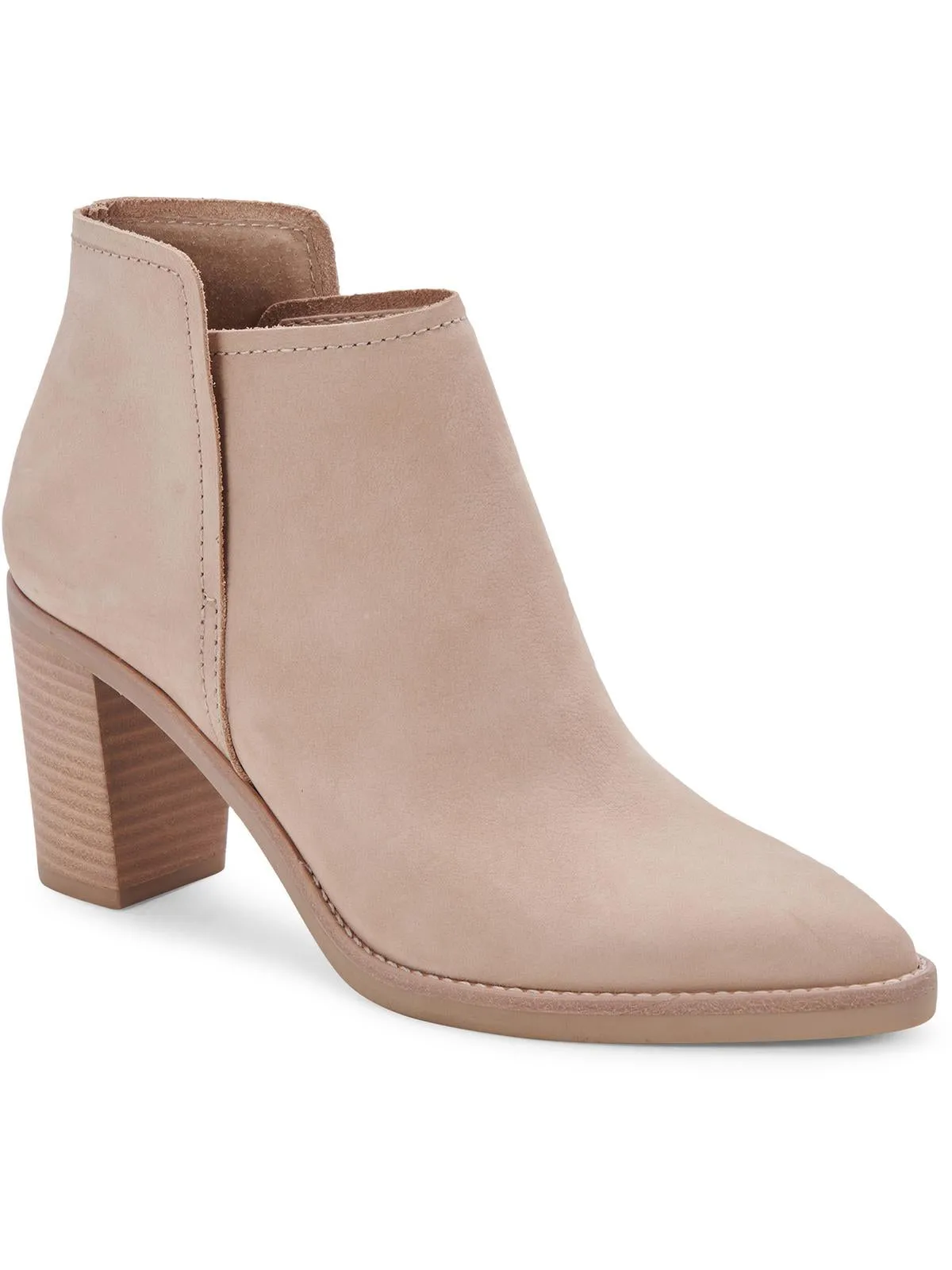 Spade Womens Zipper Leather Ankle Boots