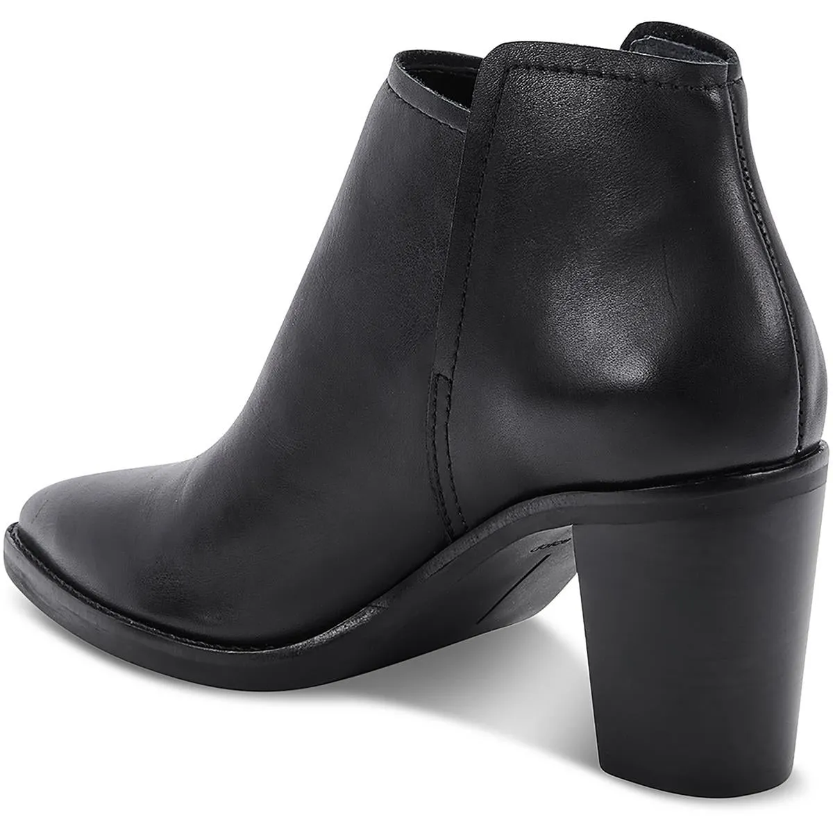Spade Womens Zipper Leather Ankle Boots