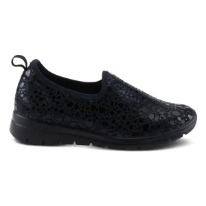 Spring Step Women's Anisia Croco Black