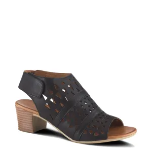 Spring Step Women's Dorotha Heeled Sandal in Black