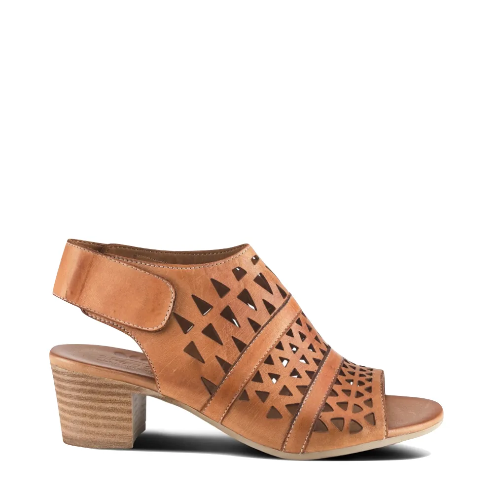 Spring Step Women's Dorotha Heeled Sandal in Brown