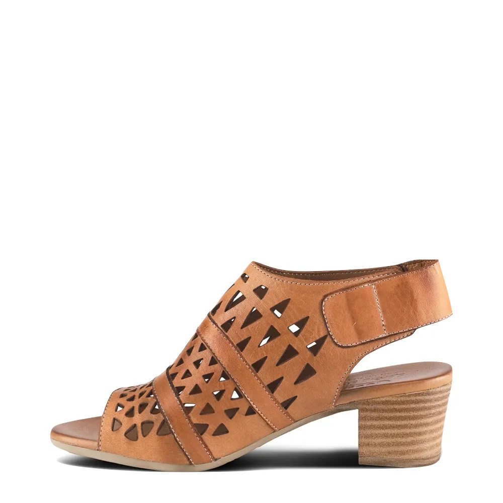 Spring Step Women's Dorotha Heeled Sandal in Brown
