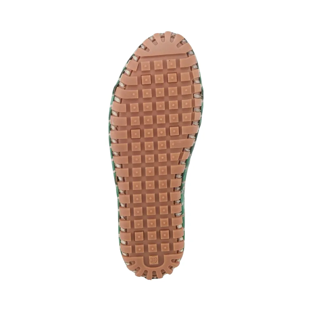 Spring Step Women's Fusaro Slip On Flat in Green
