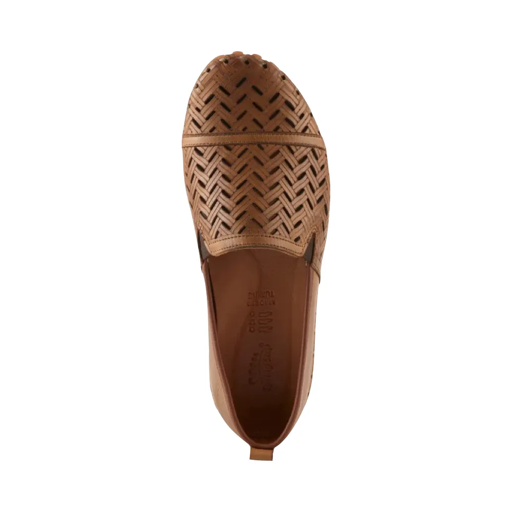 Spring Step Women's Kapri Slip On Flat in Brown