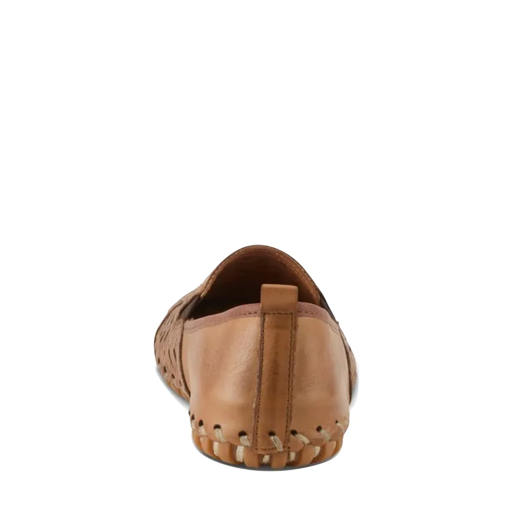 Spring Step Women's Kapri Slip On Flat in Brown
