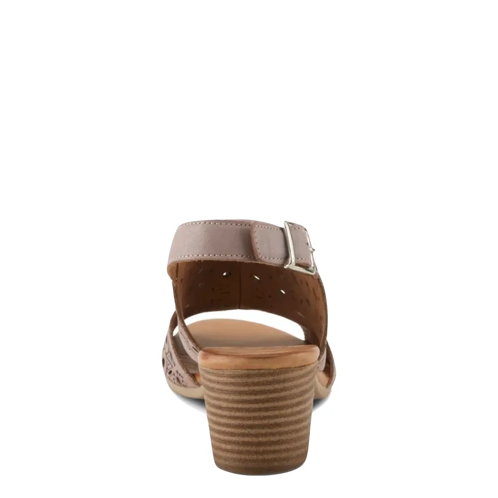 Spring Step Women's Kovach Heeled Sandal in Taupe