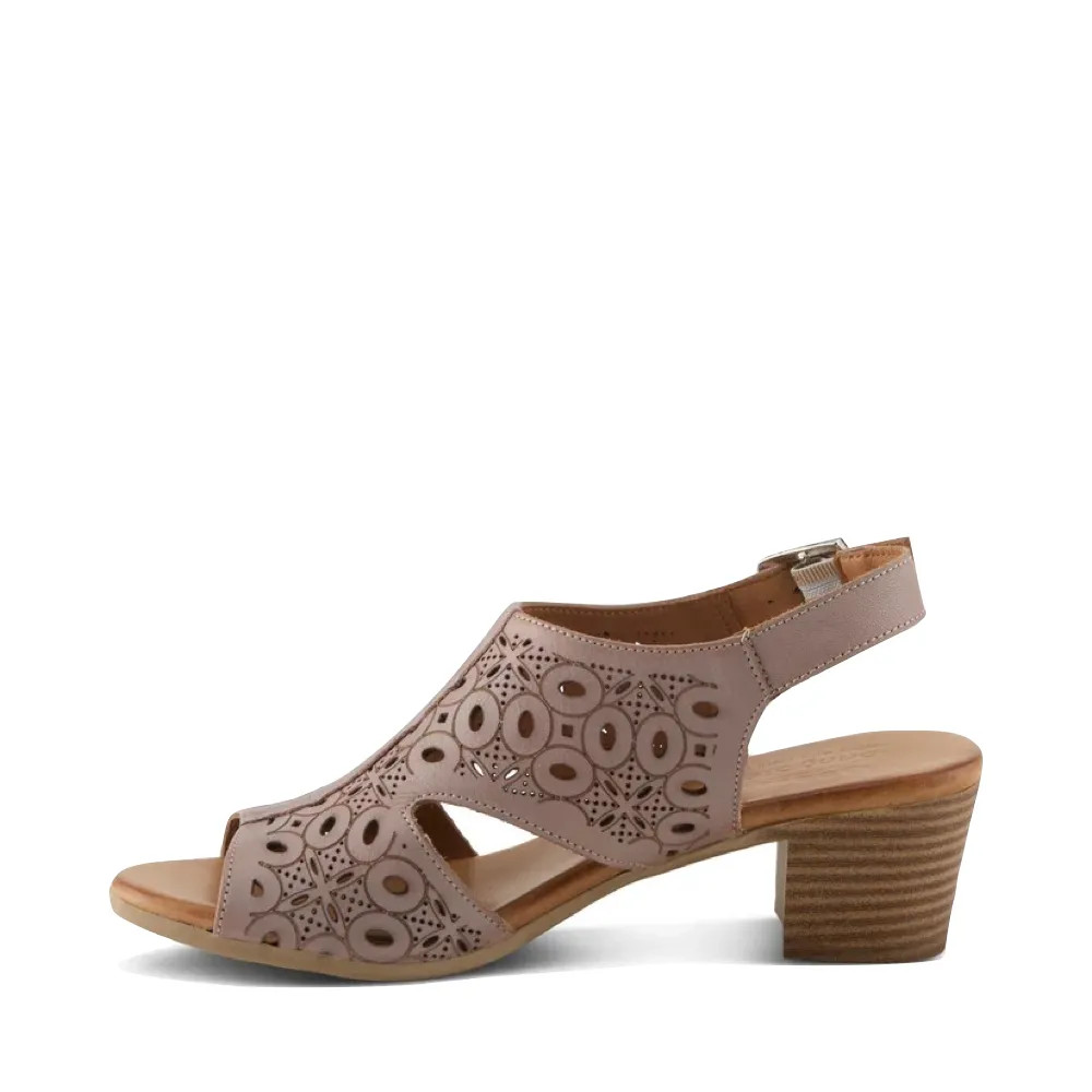 Spring Step Women's Kovach Heeled Sandal in Taupe