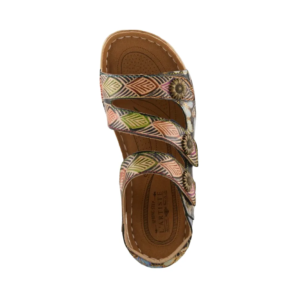 Spring Step Women's Versa Sandal in Black Multi