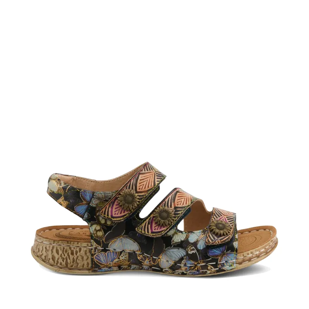 Spring Step Women's Versa Sandal in Black Multi