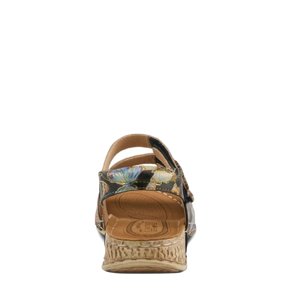 Spring Step Women's Versa Sandal in Black Multi