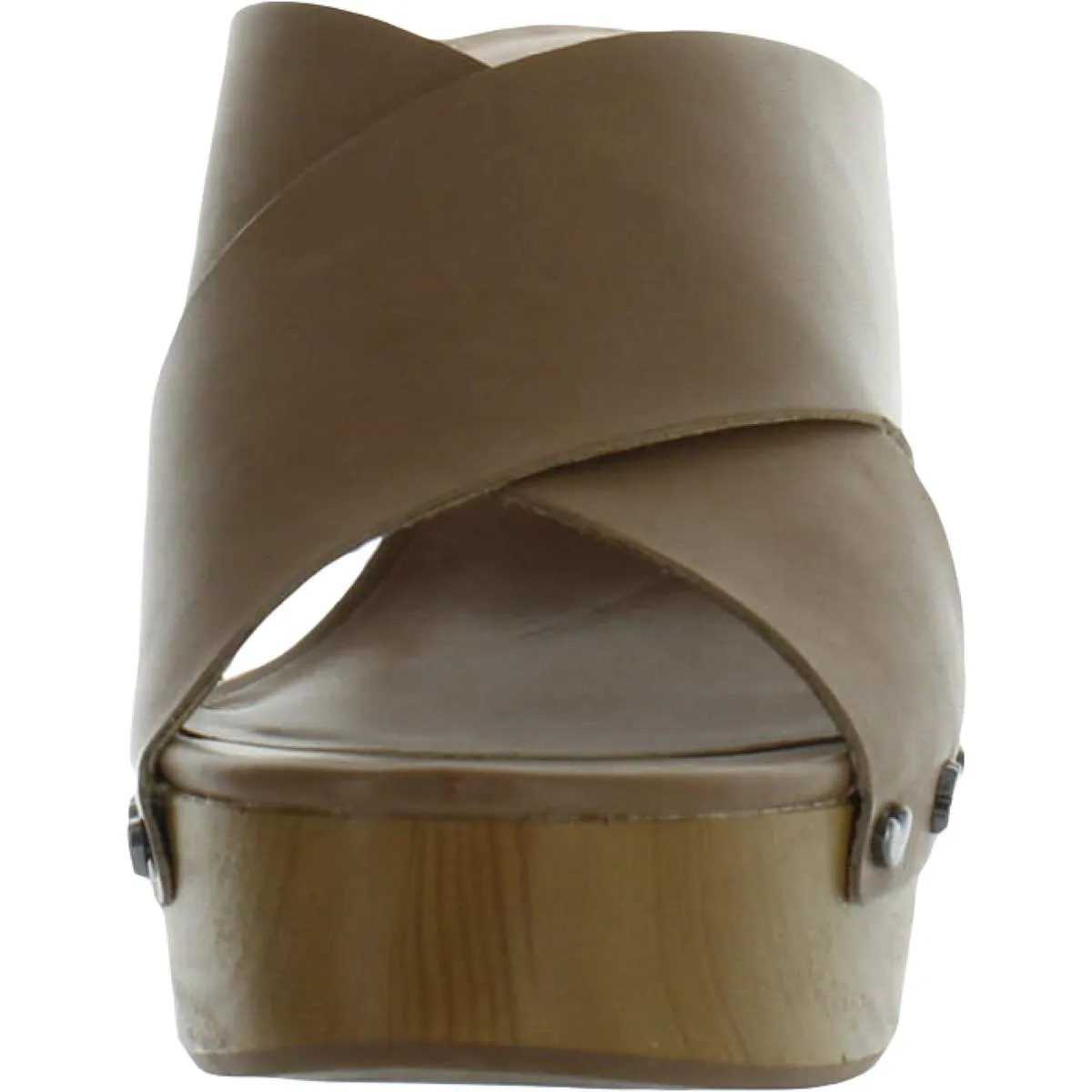 Takara Womens Leather Embellished Clogs