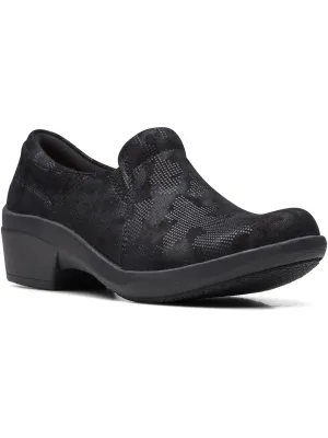 Talene Pace Womens Faux Suede Clogs