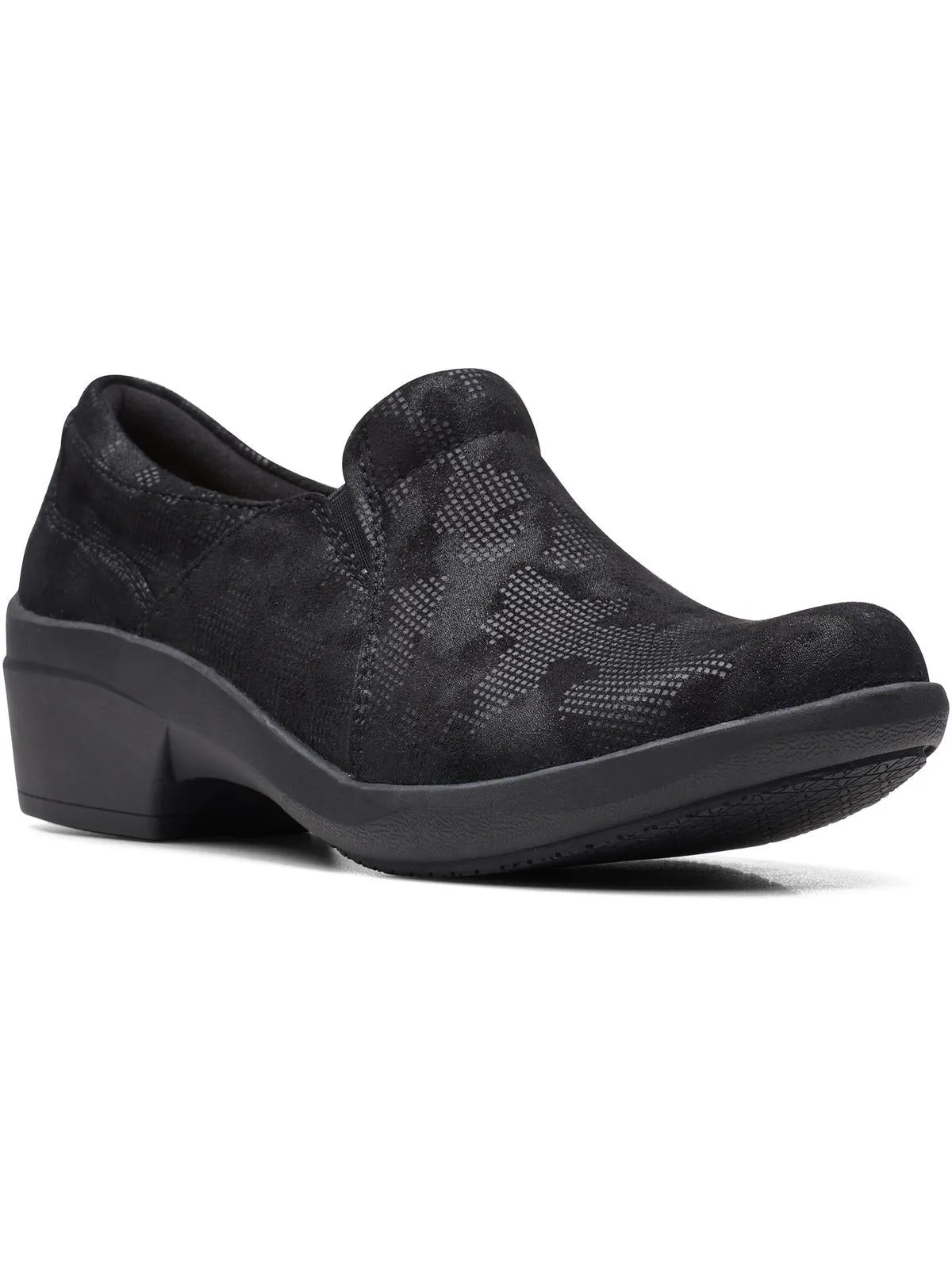 Talene Pace Womens Faux Suede Clogs